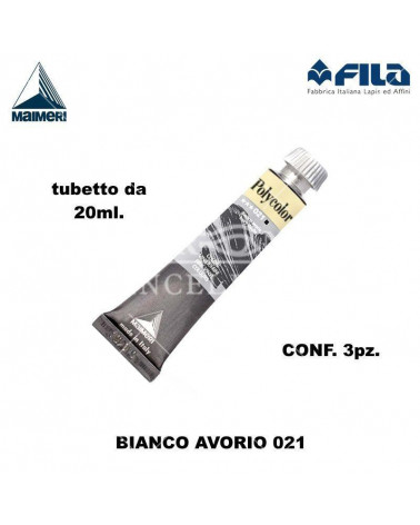 MAIMERI TEMPERA ACRILICA 20ML BIANCO AVORIO 021 [3PZ]