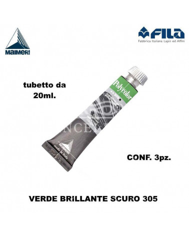 MAIMERI TEMPERA ACRILICA 20ML VERDE SCURO 305 [3PZ]