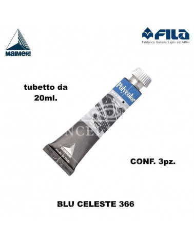 MAIMERI TEMPERA ACRILICA 20ML BLU CELESTE 366 [3PZ]