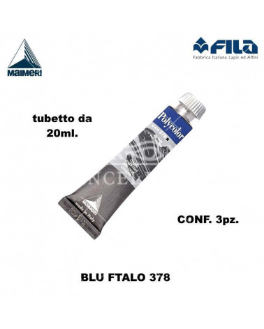 MAIMERI TEMPERA ACRILICA 20ML BLU FTALACIANINA 378 [3PZ]