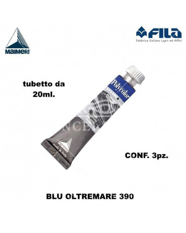 MAIMERI TEMPERA ACRILICA 20ML  BLU OLTREMARE 390 [3PZ]