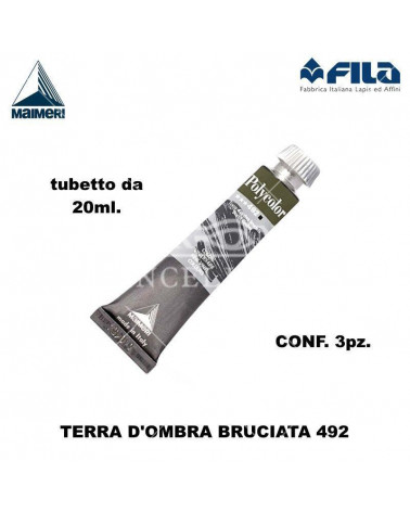 MAIMERI TEMPERA ACRILICA 20ML TERRA OMBRA BRUCIATA 492 [3PZ]