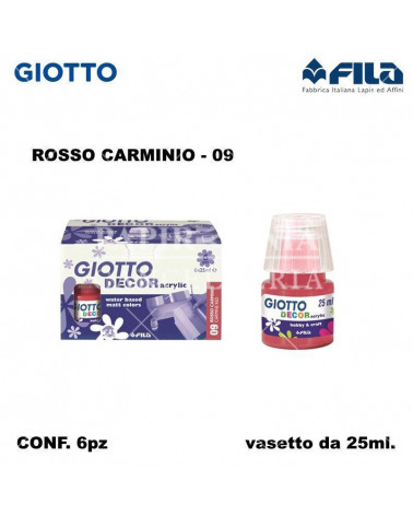 GIOTTO DECOR ACRILIC  CARMINIO 09 [6PZ]