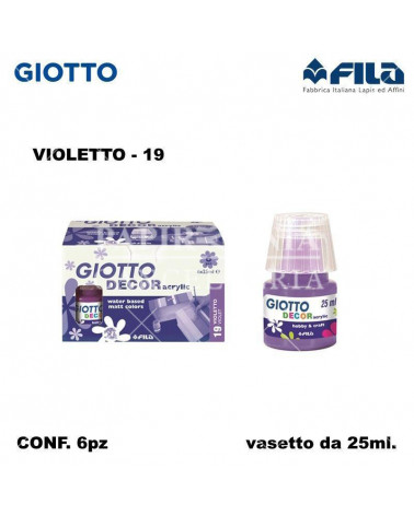 GIOTTO DECOR ACRILIC  VIOLETTO 19 [6PZ]