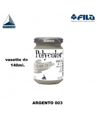 MAIMERI TEMPERA ACRILICA 140ML ARGENTO 003