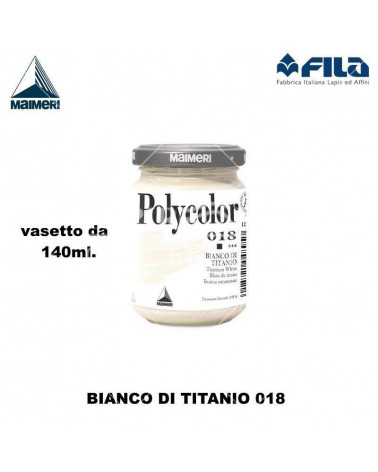 MAIMERI TEMPERA ACRILICA 140ML BIANCO DI TITANIO 018