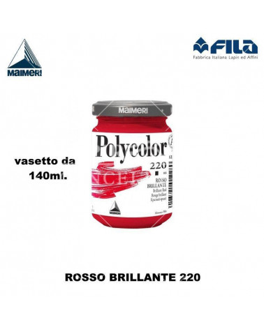 MAIMERI TEMPERA ACRILICA 140ML ROSSO BRILLANTE 220