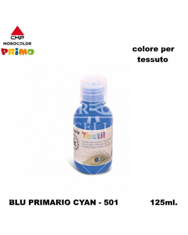 PRIMO COLORE PER TESSUTO 125ML BLY CYAN 501