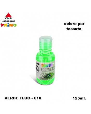 PRIMO COLORE PER TESSUTO 125ML VERDE-FLUO