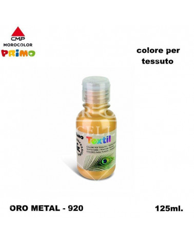 PRIMO COLORE PER TESSUTO 125ML ORO-METAL