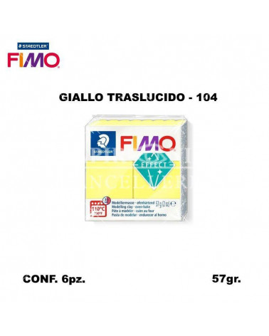 STAEDTLER PASTA FIMO EFFECT 8020-104 GIALLO TRASLUCIDO [6PZ]
