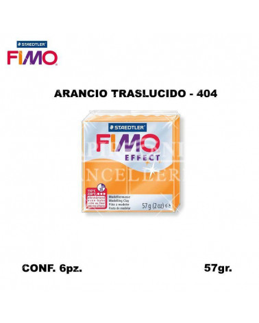 STAEDTLER PASTA FIMO EFFECT 8020-404 ARANCIO TRASLUCIDO [6PZ]
