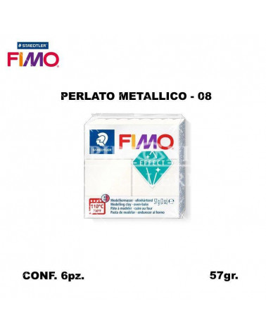 STAEDTLER PASTA FIMO EFFECT 8020-08 PERLATO METALLICO [6PZ]