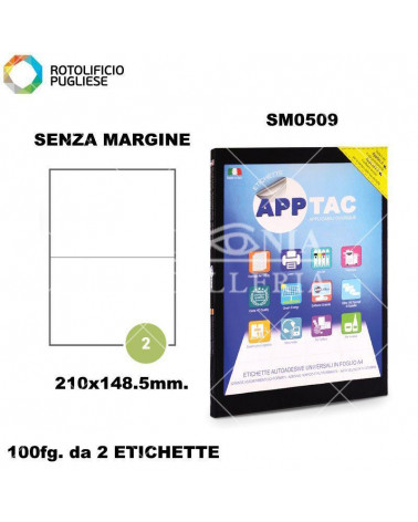 APP TAC ETICHETTE FOTOCOPIABILI 100FG. C509-210X148.5-ADESIVE