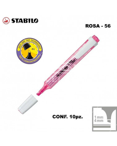 STABILO SWING COOL ROSA EVIDENZIATORE-56 [10PZ]