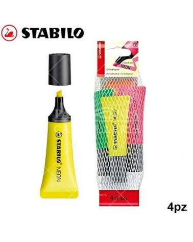 STABILO NEON RETINA 4COL.EVIDENZIATORE 72/4-1