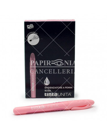 TINTA UNITA EVIDENZIATORE SLIM PASTEL ROSA 12PZ.43403