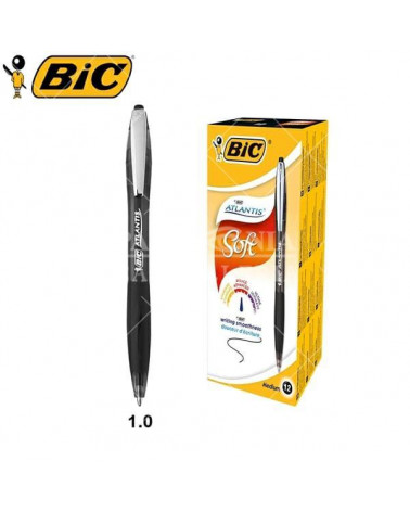 BIC SFERA ATLANTIS SOFT 12PZ. NERO