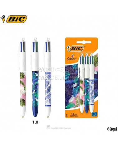 BIC SFERA 4 COLORI BOTANICAL 3PZ.