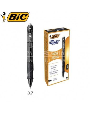 BIC SFERA GEL-OCITY GEL 12PZ. NERO-SCATTO