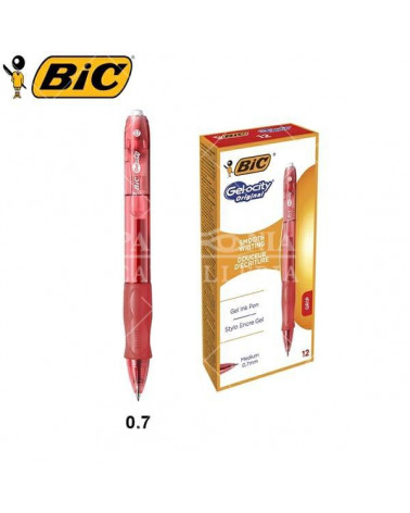 BIC SFERA GEL-OCITY GEL 12PZ. ROSSO-SCATTO