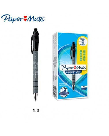 PAPER MATE SFERA FLEXGRIP ULTRA M  NERO-SCATTO-PAPER [12PZ]