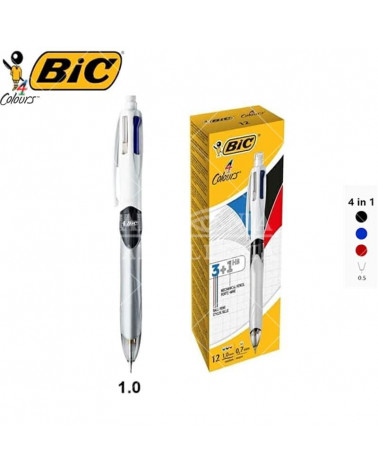 BIC SFERA 4 COLORI 3+1HB 12PZ.