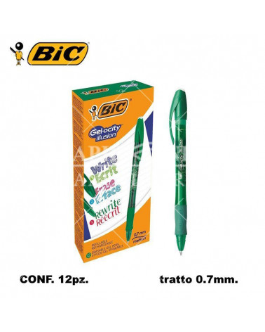 BIC SFERA GEL-OCITY GEL 12PZ. VERDE-ILLUSION