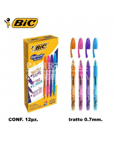 BIC SFERA GEL-OCITY GEL 12PZ. ASSORTITO-ILLUSION