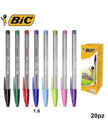 BIC SFERA MULTICOLOR 1,6 20PZ. CLASSIC