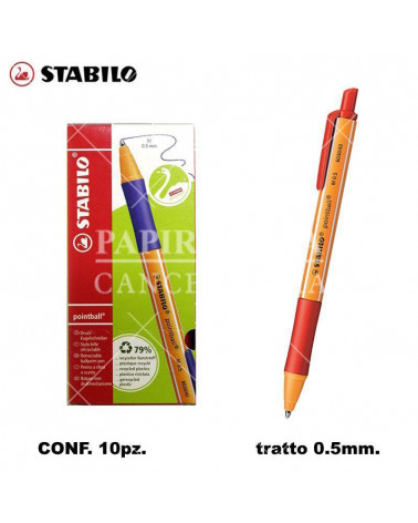 STABILO SFERA POINTBALL ROSSO [10PZ]