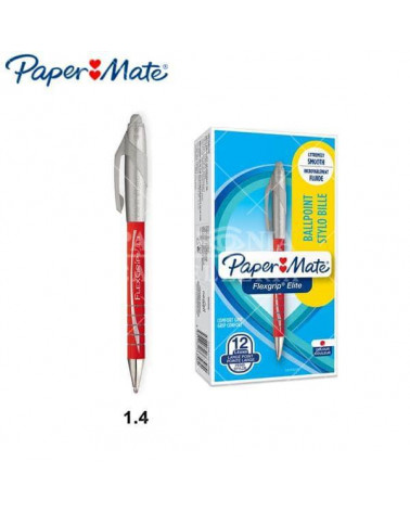 PAPER MATE SFERA FLEXGRIP ELITE  ROSSO-SCATTO [12PZ]