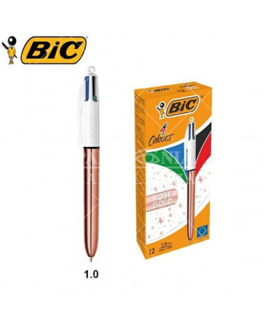 BIC SFERA 4 COLORI ROSE GOLD 12pz.