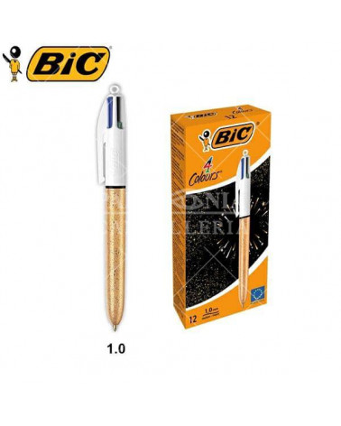 BIC SFERA 4 COLORI CHAMPAGNE GOLD 12pz.