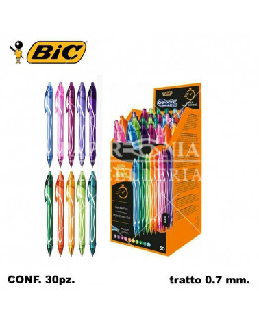 BIC SFERA GEL-OCITY QUICKDRY 30pz.ASSORTITA