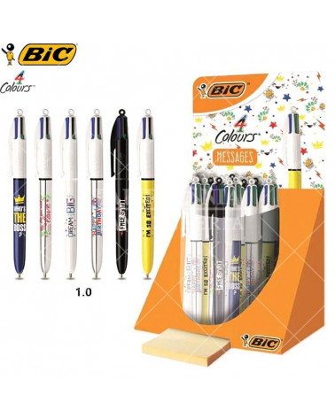 BIC SFERA 4 COLORI MESSAGES 30pz.