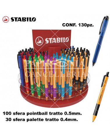 STABILO ESP POINTBALL/PALETTE 130PZ.