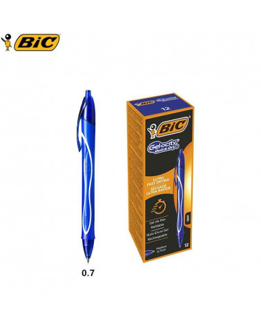 BIC SFERA GEL-OCITY QUICK DRY 12PZ. BLU-SCATTO