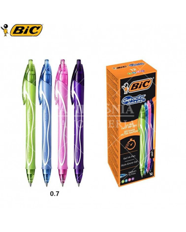 BIC SFERA GEL-OCITY QUICK DRY 12PZ.ASSORTITO-SCATTO