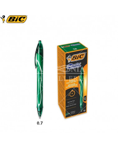 BIC SFERA GEL-OCITY QUICK DRY 12PZ.VERDE-SCATTO