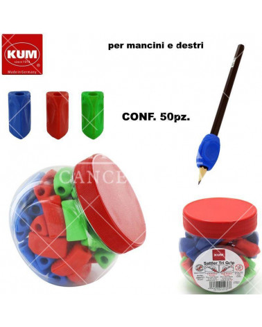 KUM GOMMINO IMPUGNA FACILE PER MANCINI E DESTRI TRIGRIP [50PZ]