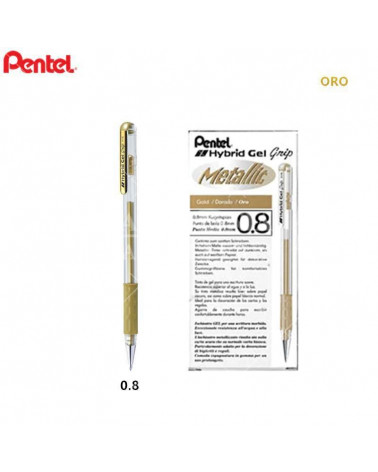 PENTEL SFERA HYBRID GEL 0,8 12PZ.K118 ORO