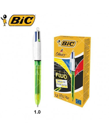 BIC SFERA 4 COLORI FLUO 12PZ.