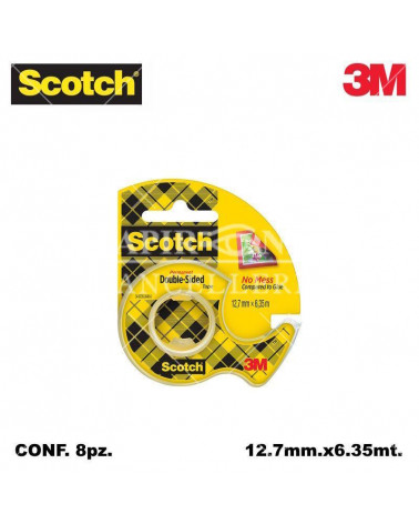 SCOTCH 3M NASTRO BIADESIVO 12,7X6,3 3M CHIOCCIOLA [8PZ]