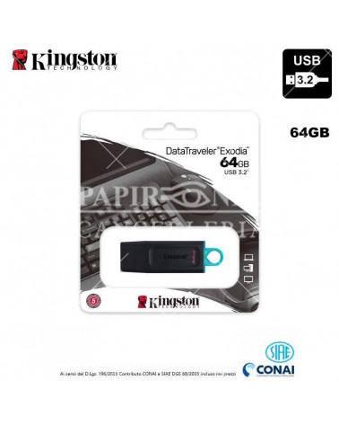 KINGSTON PEN DRIVE USB DTX 3.2 64GB