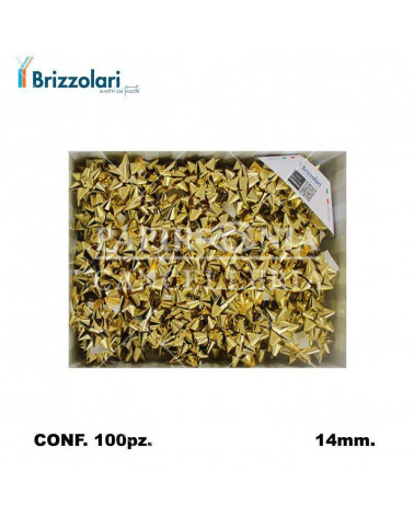 BRIZZOLARI COCCARDA 3170 MM14 100PZ. MEDIA ORO 03-METAL