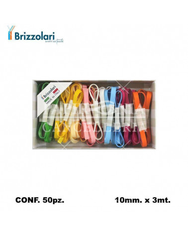 BRIZZOLARI MATASSINA 1023-00 MM10X3MT.50PZ. ASSORTITO-PASTELLO