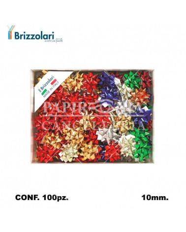 BRIZZOLARI COCCARDA 3070 MM10 100PZ. PICCOLA ASSORTITO 00-METAL