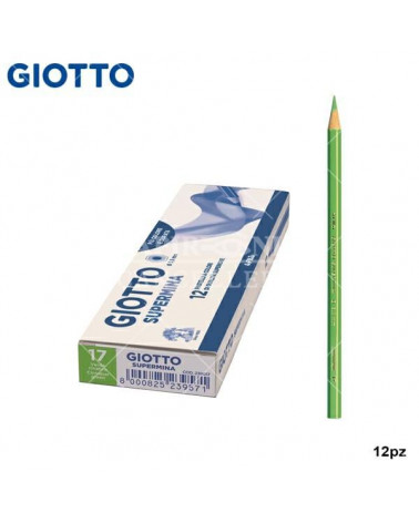 GIOTTO PASTELLO SUPERMINA N.17 VERDE CINABRO 17 [12PZ]