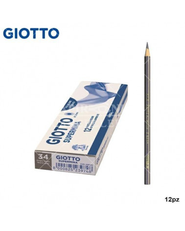 GIOTTO PASTELLO SUPERMINA N.34 GRIGIO CALDO 34 [12PZ]